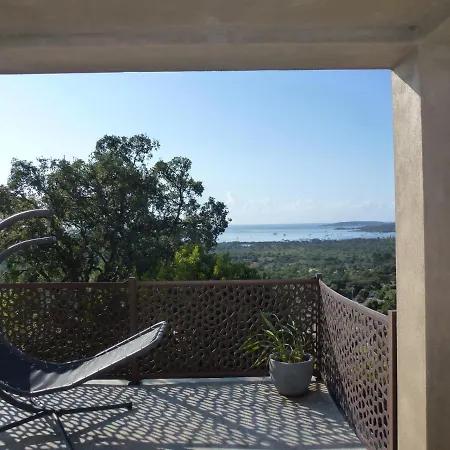 Superbe Maison Vue Mer A 180° Et Piscine Chauffee Dominant La Baie De San Ciprianu Villa Zonza