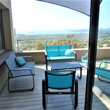 Superbe Maison Vue Mer A 180° Et Piscine Chauffee Dominant La Baie De San Ciprianu Zonza