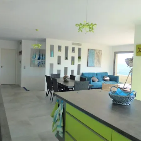 Superbe Maison Vue Mer A 180° Et Piscine Chauffee Dominant La Baie De San Ciprianu Villa *